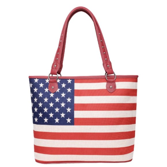 Montana West Handbags - MONTANA WEST American Pride Concealed Handgun Collection Canvas Tote NWT